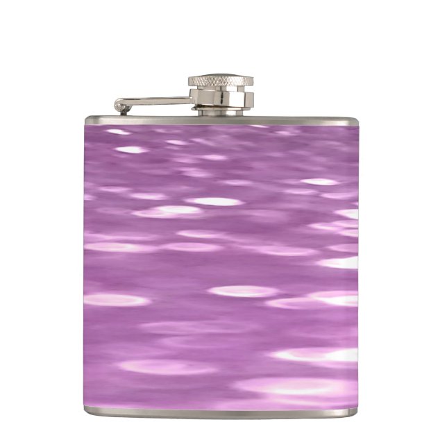 Abstract #3: Lilac Shimmer Hip Flask (Front)