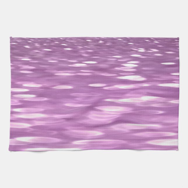 Abstract #3: Lilac Shimmer Kitchen Towel (Horizontal)