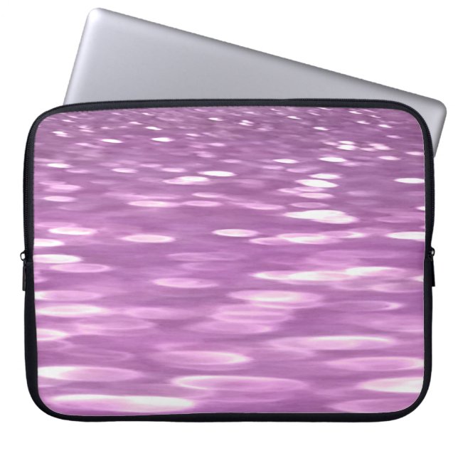 Abstract #3: Lilac Shimmer Laptop Sleeve (Front)