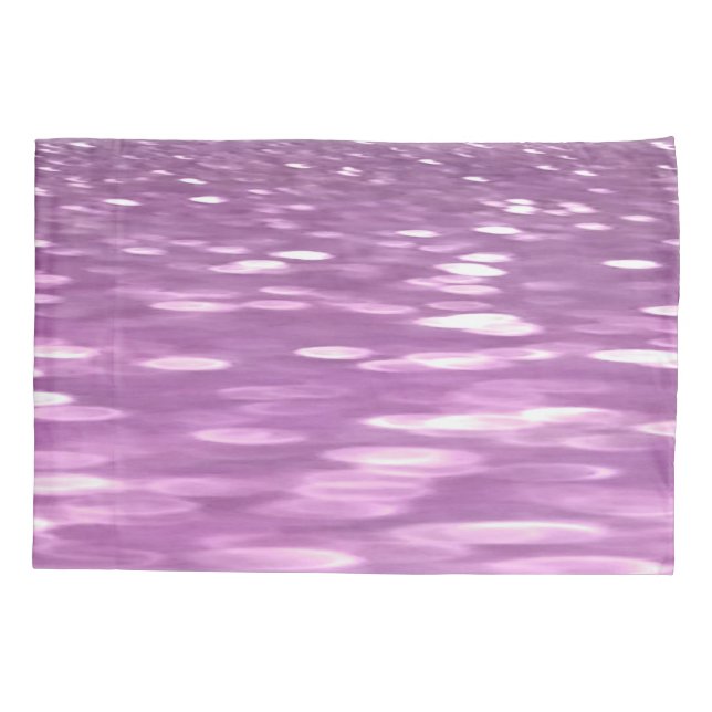 Abstract #3: Lilac Shimmer Pillow Case (Back)