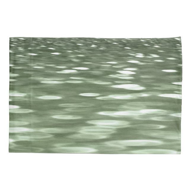 Abstract #3: Olive green blur Pillowcase (Back)