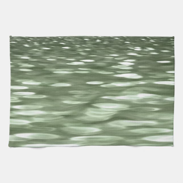 Abstract #3: Olive green blur Towel (Horizontal)
