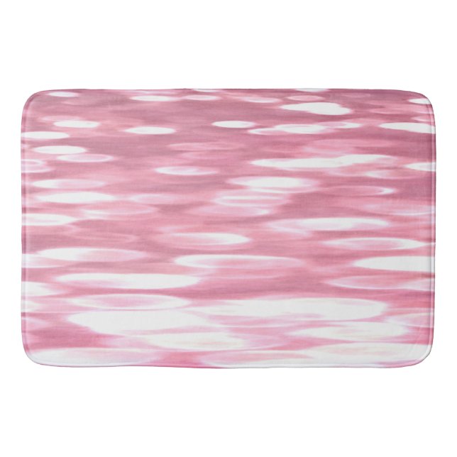 Abstract #3: Pink shimmer Bath Mat (Front)