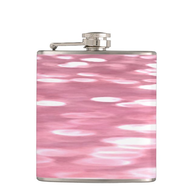 Abstract #3: Pink shimmer Flask (Front)