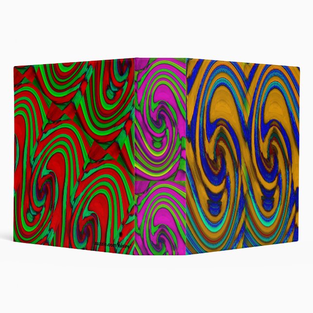 Abstract 3 Ring Binder (Background)