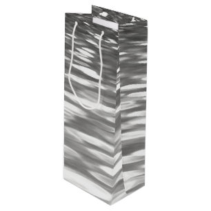 Abstract #3: Silver gray shimmer Wine Gift Bag
