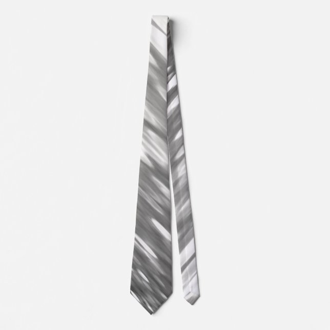 Abstract #3: Silver grey shimmer Neck Tie (Front)