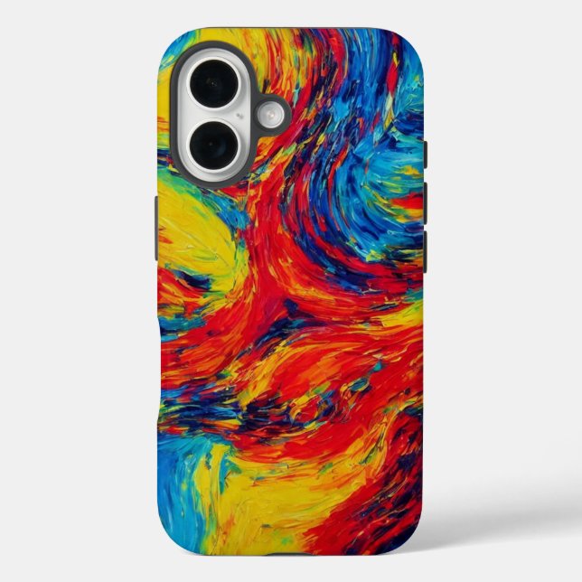 Abstract 3D digital oil painting Case-Mate iPhone Case (Back)