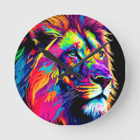 Abstract 3d Lion Portrait Digital Art