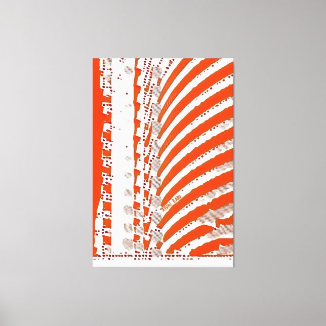 Abstract 48 - Stacked Economy Acrylic Texture Canvas Print (Front)