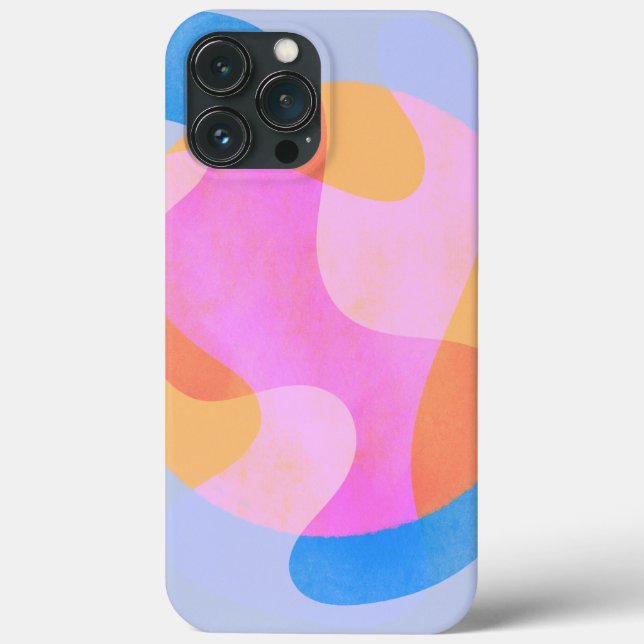 Abstract 4: Pink to Blue Case-Mate iPhone Case (Back)