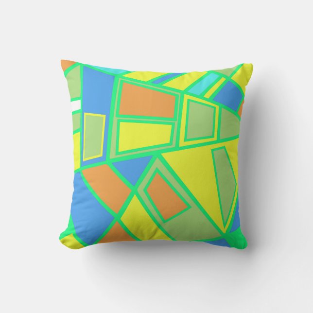 Abstract #552 throw pillow (Front)