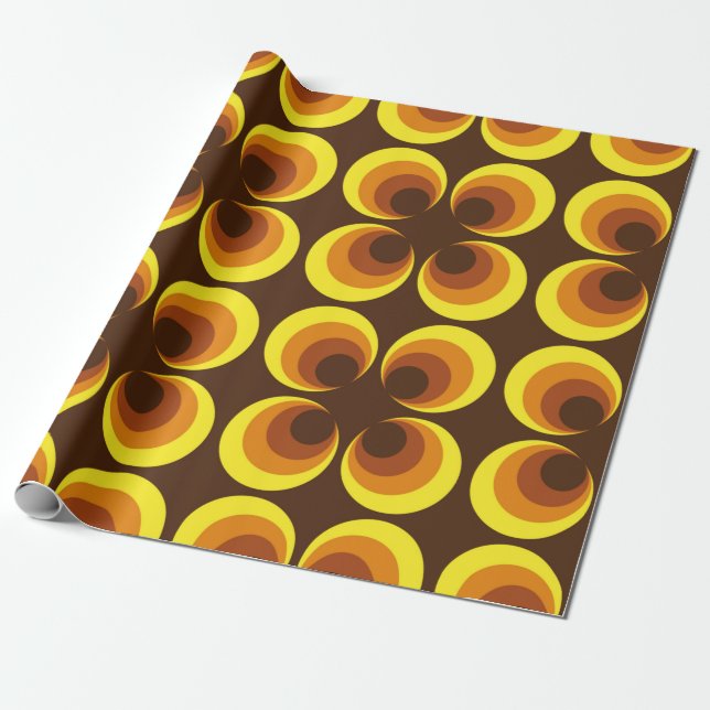 Abstract. 60s colorful seamless pattern, retro sty wrapping paper (Unrolled)