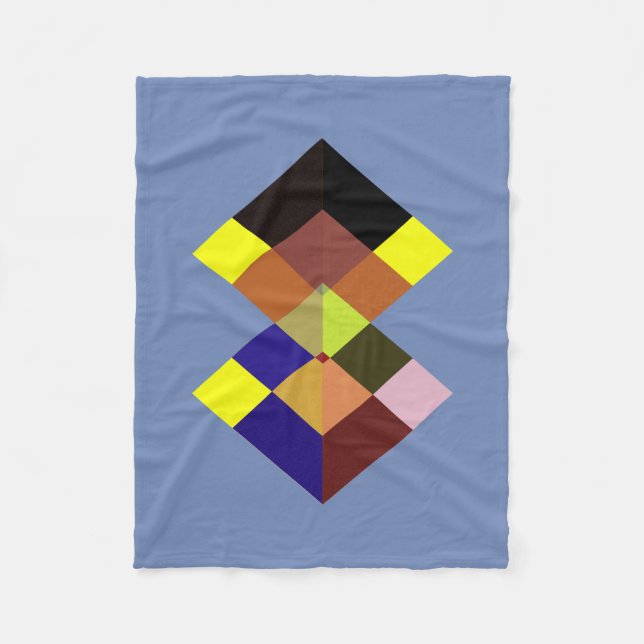 Abstract #719 fleece blanket (Front)