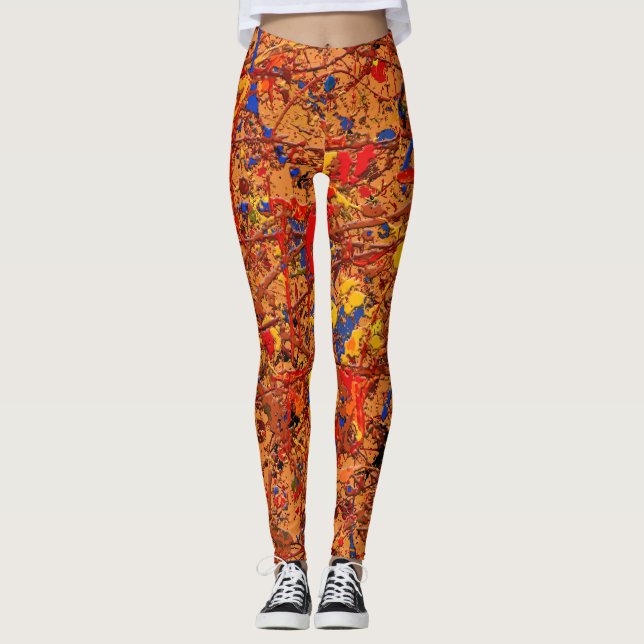 Abstract #725 leggings (Front)