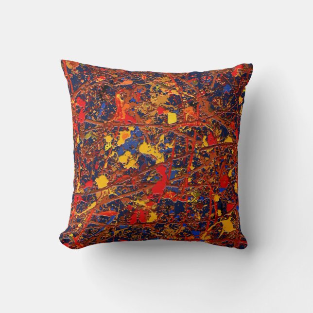 Abstract #725 throw pillow (Front)
