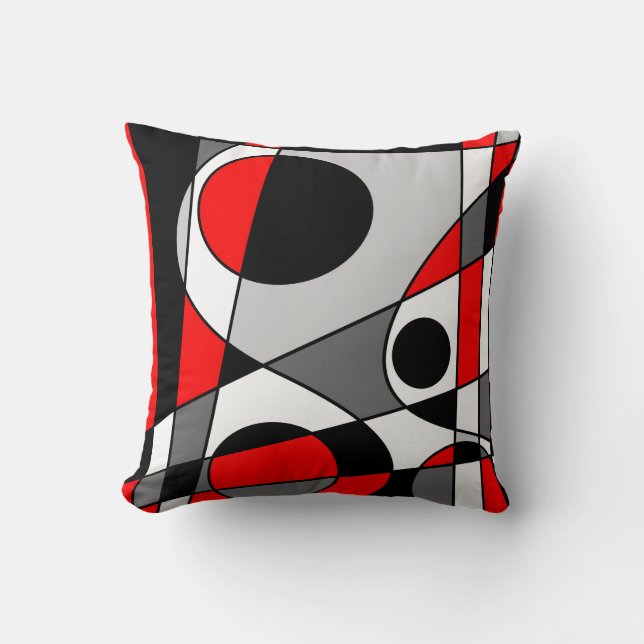 Abstract #73 throw pillow (Front)
