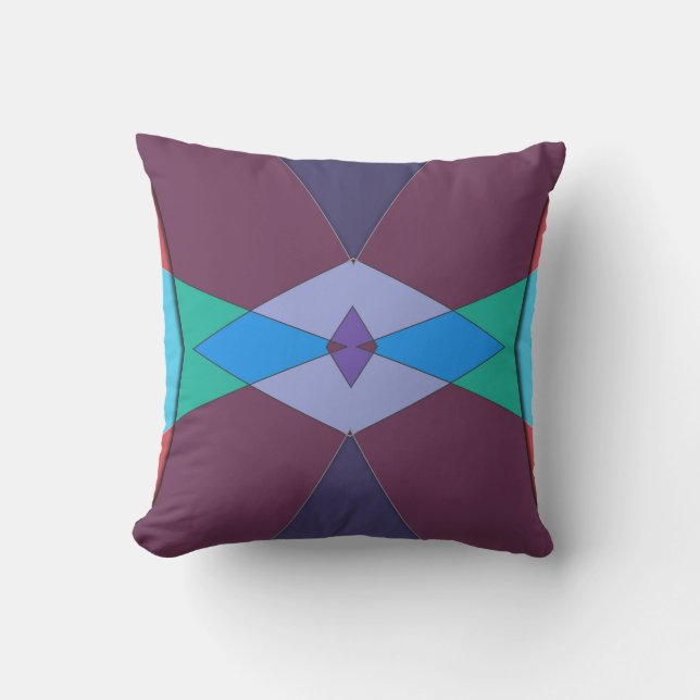 Abstract #749 throw pillow (Front)