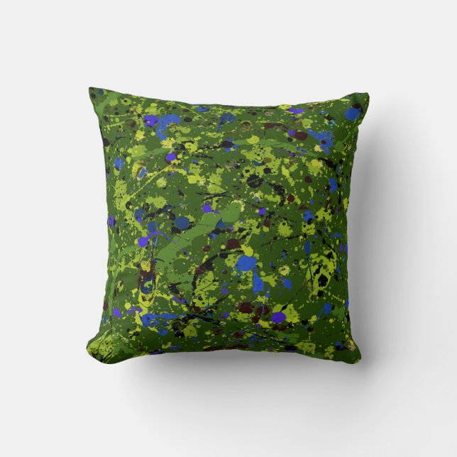 Abstract #903 throw pillow (Front)