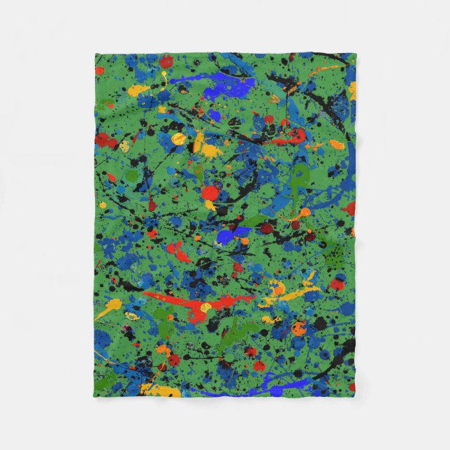 Abstract #908 fleece blanket (Front)