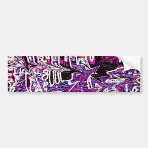 Abstract 90s Aesthetic Pattern Bumper Sticker