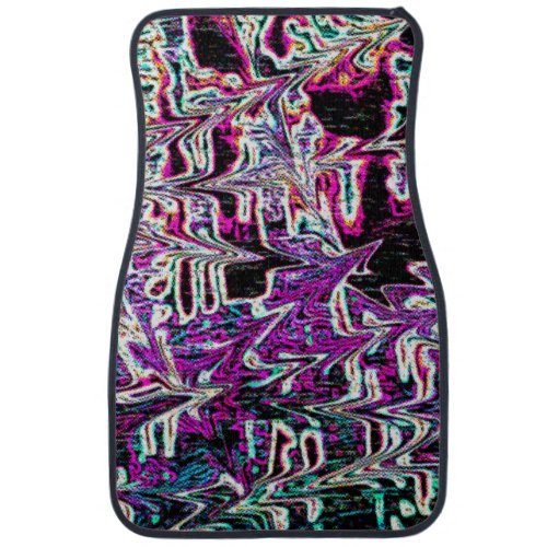 Abstract 90s Aesthetic Pattern Car Floor Mat