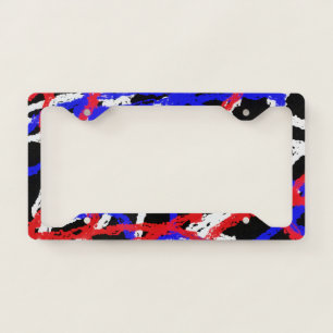 Abstract 9340 license plate frame