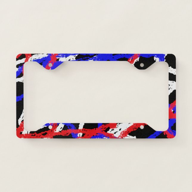 Abstract 9340 license plate frame (Front)