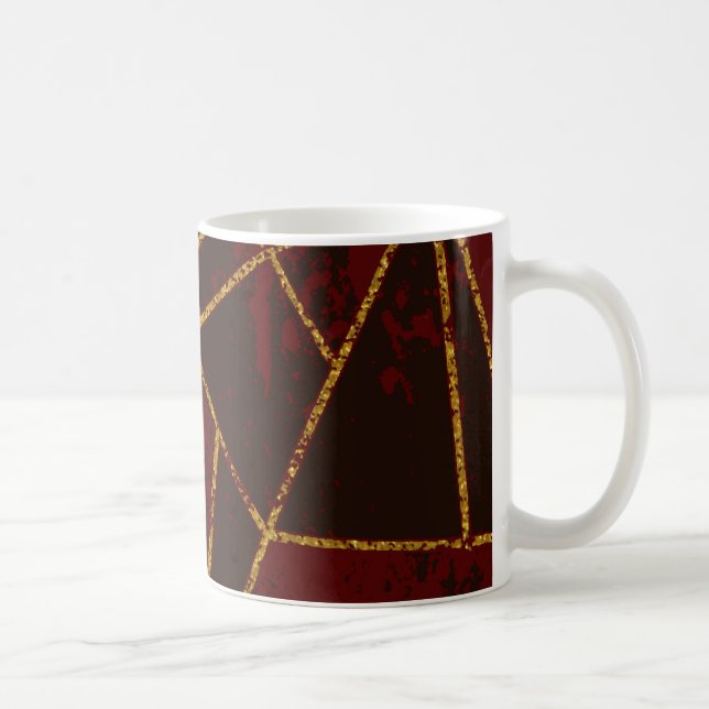 Abstract #943 Red Coffee Mug (Right)