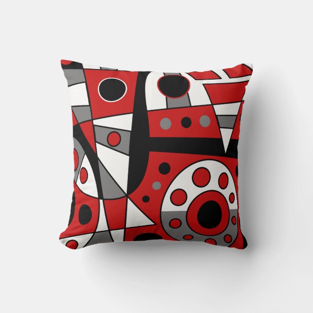 Abstract #946 throw pillow (Front)