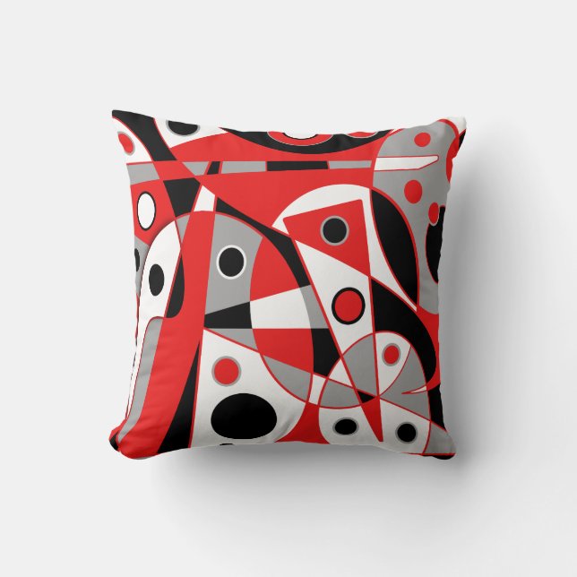 Abstract #961 throw pillow (Front)