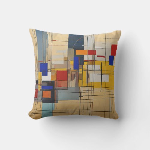 Abstract_A Perfect gracious hand painted line work Outdoor Pillow