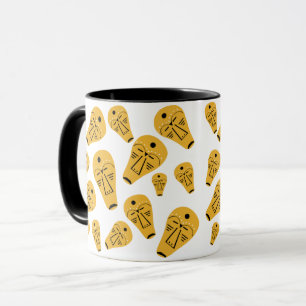 Abstract Aboriginal tribal tattoo mask Mug