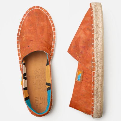 Abstract Abundant Orange Espadrilles