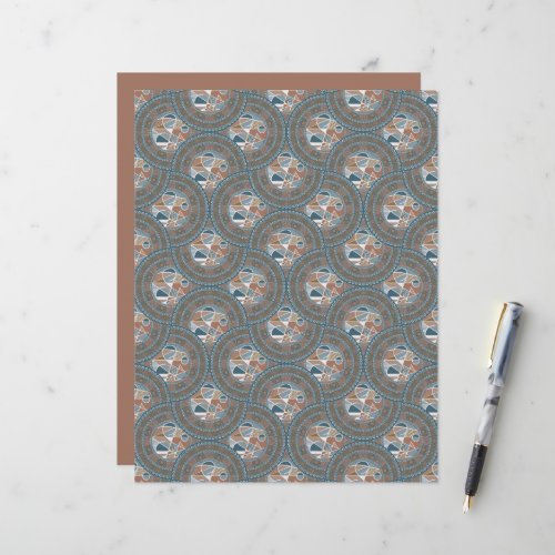 Abstract Accent Dot Mandala Ogee Scallop Scrapbook
