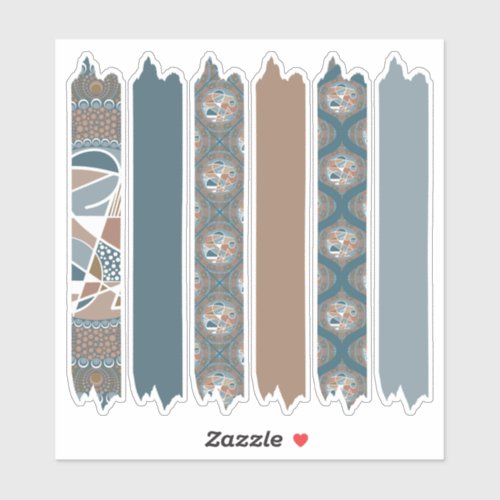 Abstract Accent Dot Mandala Patterns Washi Tape Sticker