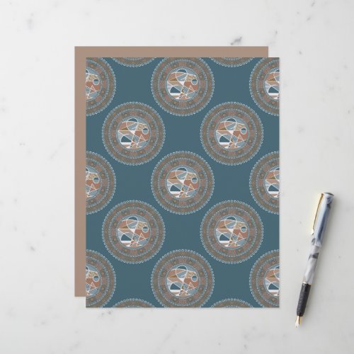 Abstract Accent Ornate Polka Dot Mandala Scrapbook
