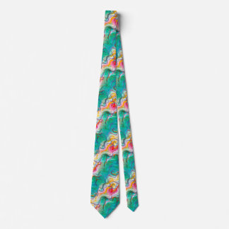 Abstract Accident Neck Tie