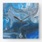 Abstract Acrylic Blue, White, Navy