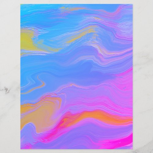 Abstract Acrylic Flow Scrapbook Paper