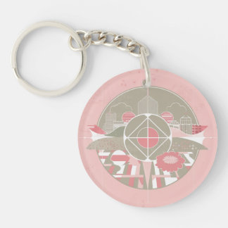 Abstract acrylic keychain