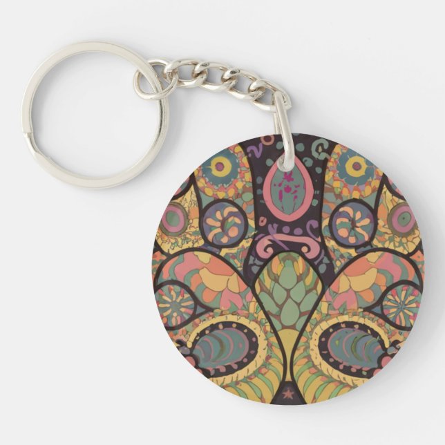 Abstract acrylic keychain (Front)