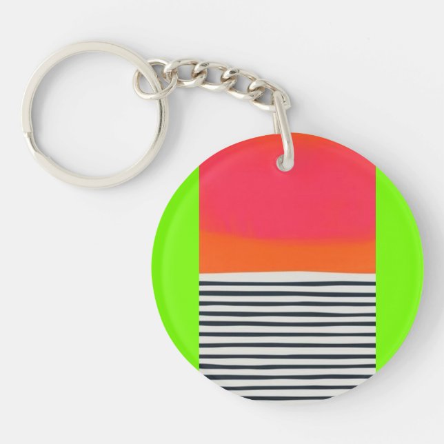 Abstract acrylic keychain (Front)