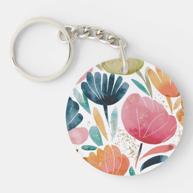 Abstract acrylic keychain (Front)