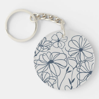 Abstract acrylic keychain