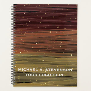 Abstract Acrylic Paint Strokes Personalized Planner
