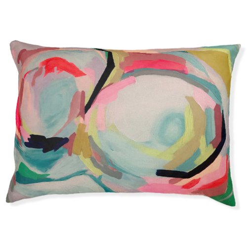 Abstract Acrylic Painting   Pet Bed