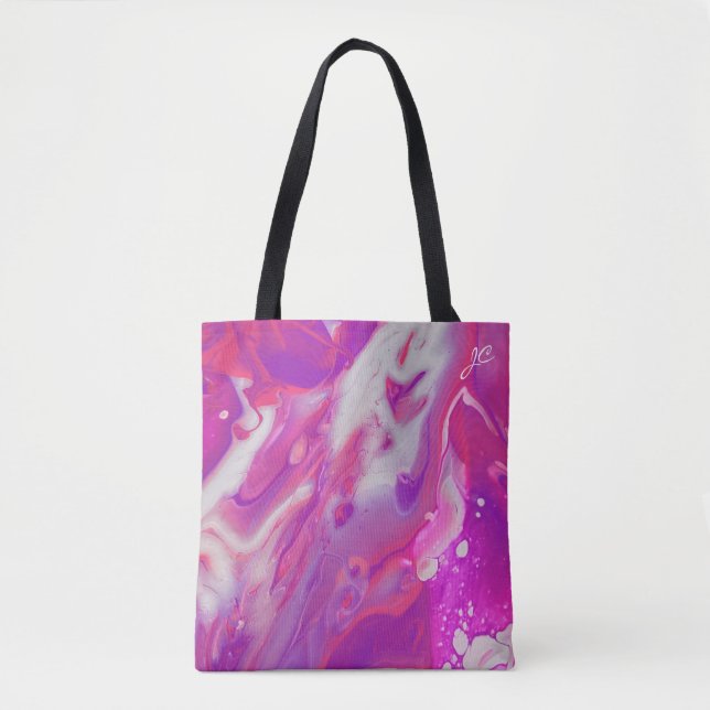 Abstract Acrylic Pour Tote Bag (Front)