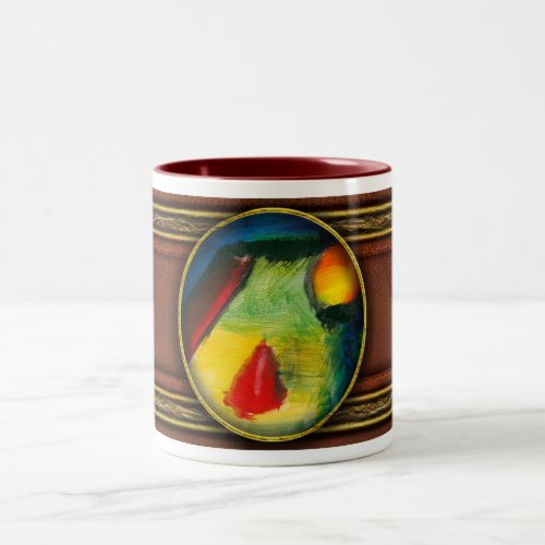 Abstract _ Acrylic _ Primitives Two_Tone Coffee Mug