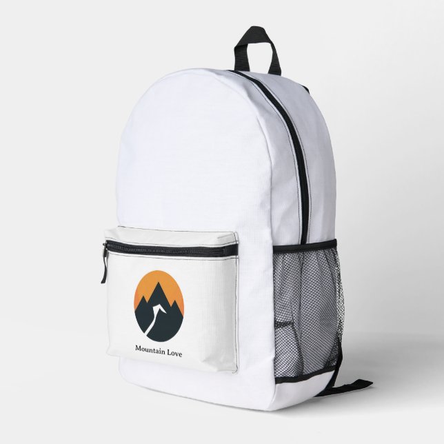 Abstract Adventure Peak Printed Backpack (Back Corner Right)